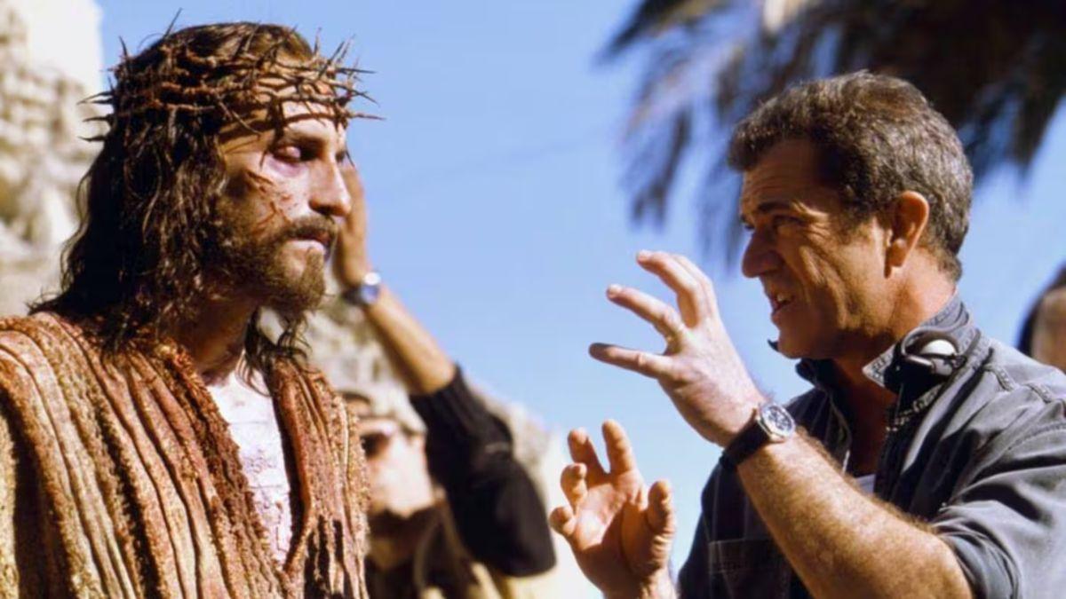 Mel Gibson durante el rodaje de The Resurrection of the Christ en Italia