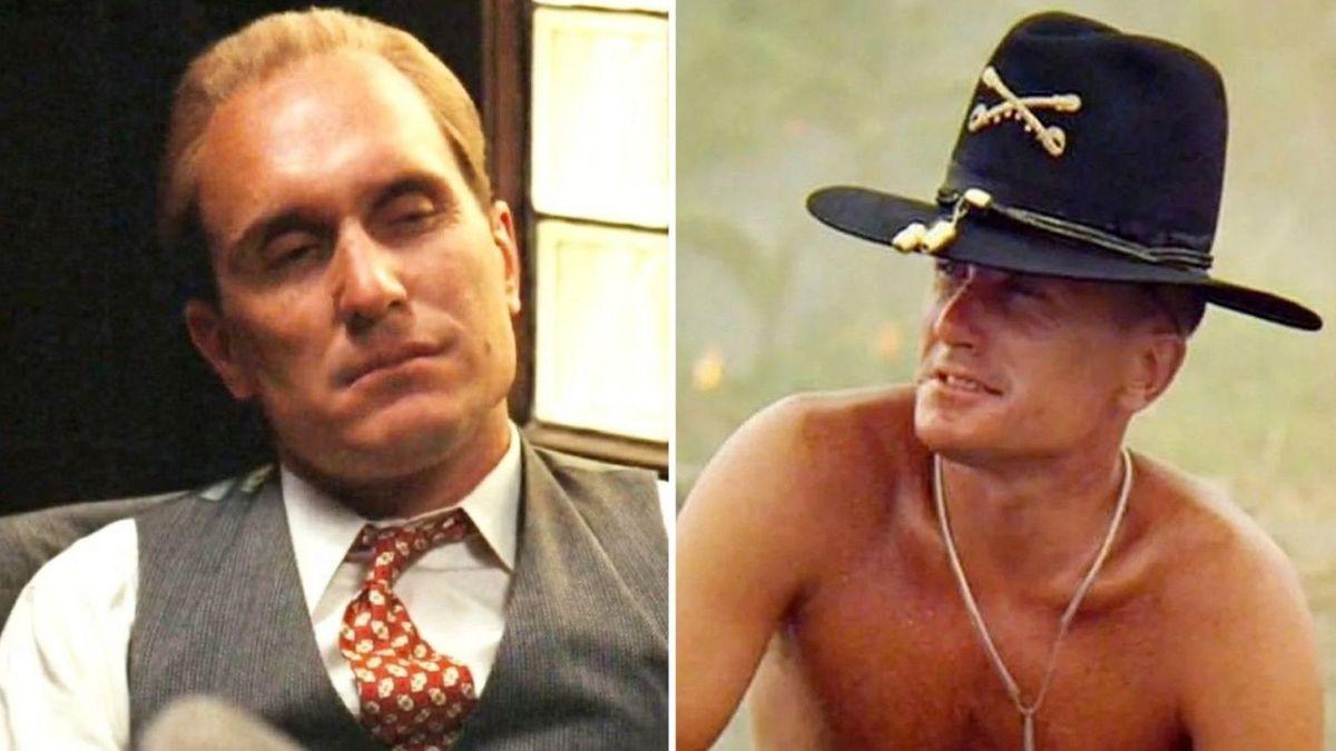 Robert Duvall como Mac Sledge en la película Tender Mercies, 1983, escena dramática actuación Óscar