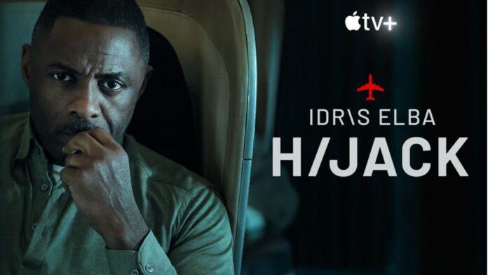 Idris Elba en la serie Hijack de Apple TV+, el thriller que lidera el ranking de la plataforma